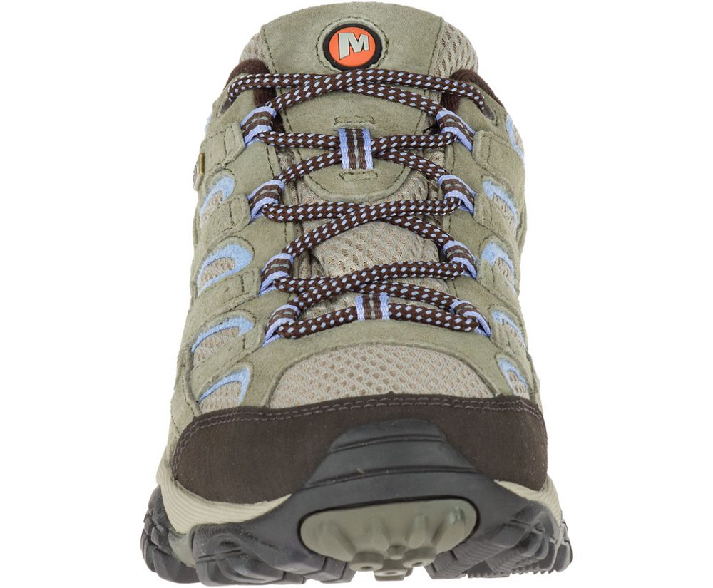 Buty Trekkingowe Merrell Damskie Oliwkowe - Moab 2 Waterproof - 029485-NWU